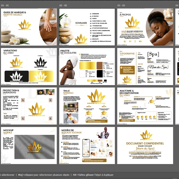 Aperçu de Spa Brand Guidelines Template